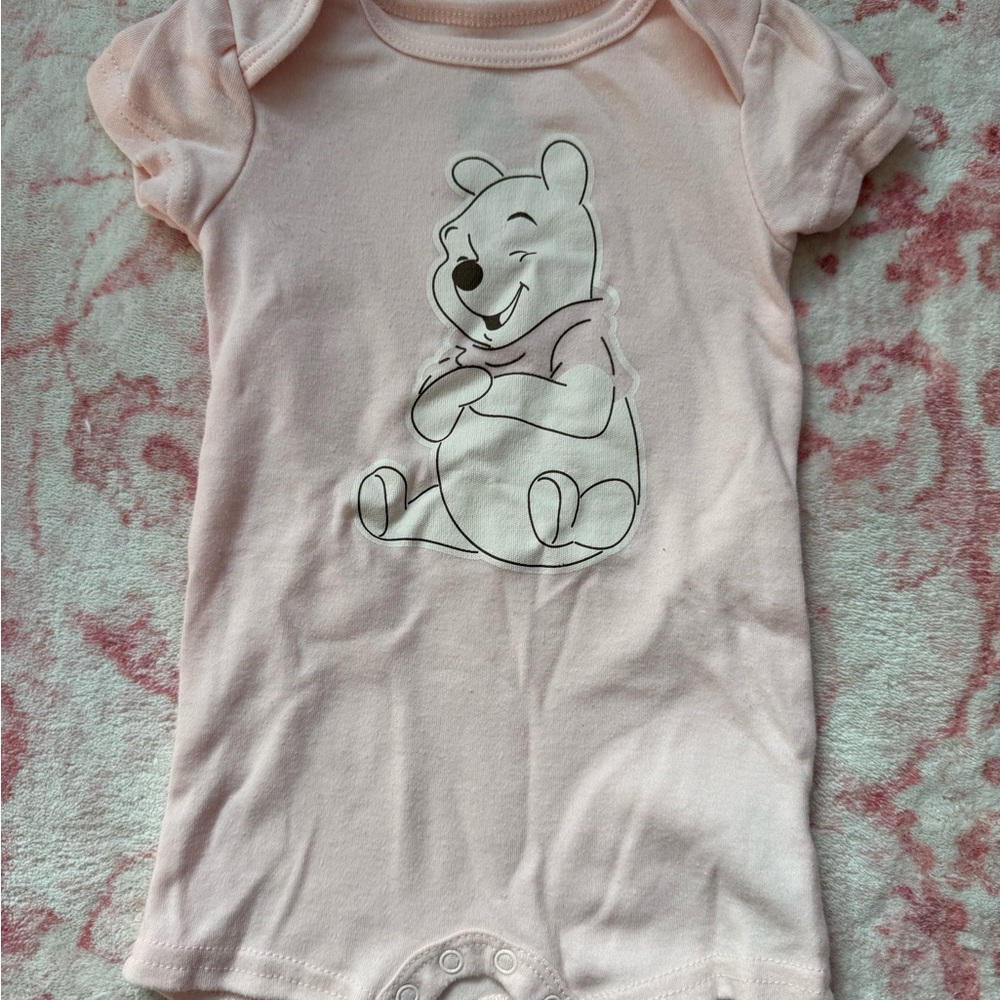 Disney Baby Pink Onesie with Character Design